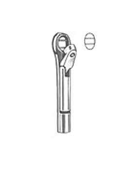 KRAUSE, Zangenaufsatz, oval, durchschneidend, mit Gitter, Figur 1, Allgaier Instrumente, medishop.de