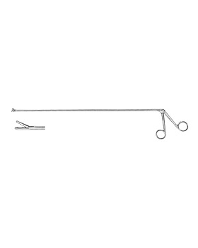 CHEVALIER-JACKSON, Bronchoskopiezange, Schaftlänge 50cm, länglich gerades Löffelmaul, Allgaier Instrumente, medishop.de