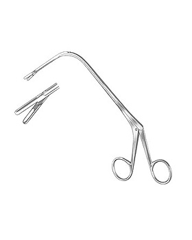 JURASZ, Kehlkopfpolypenzange, 23cm, Figur 2 nach unten �ffnend, Allgaier Instrumente, medishop.de