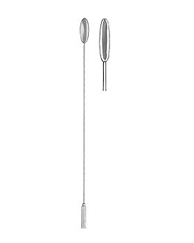 BAKES, Gallenkanal-Dilatator 30cm Schaft biegsam, 5mm Durchmesser, Allgaier Instrumente, medishop.de