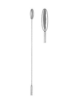 BAKES, Gallenkanal-Dilatator, 30cm Schaft biegsam, 7mm Durchmesser, Allgaier Instrumente, medishop.de