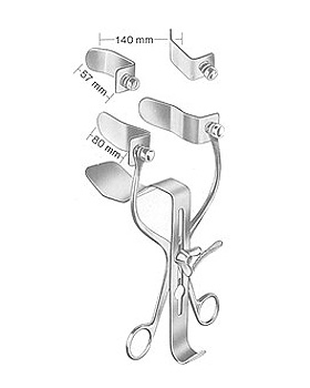 MILLIN, Blasenwundspreizer, mit 2 Paar Seitenblttern und 1, Allgaier Instrumente, medishop.de