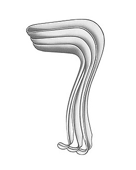 KRISTELLER, Scheidenspekulum, Figur 2,  75 x 30mm, Material 18/8, Allgaier Instrumente, medishop.de