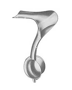 AUVARD, Scheidenspekulum,  80x38mm, komplett, mit abnehmbarem Gewicht, Allgaier Instrumente, medishop.de