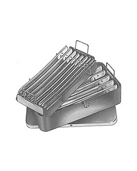 HEGAR, Uterus-Dilatatoren, einendig, Satz zu 14 Stck, in Metalletui, Allgaier Instrumente, medishop.de