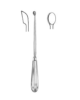 SIMON, Uteruslffel, 25 cm, scharf, starr, Figur 2, Allgaier Instrumente, medishop.de