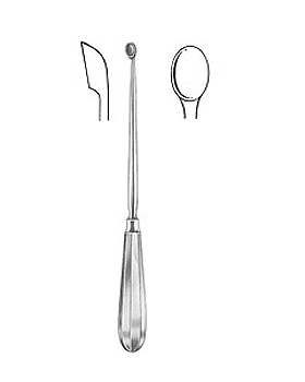 SIMON, Uteruslffel, 25 cm, scharf, starr, Figur 4, Allgaier Instrumente, medishop.de