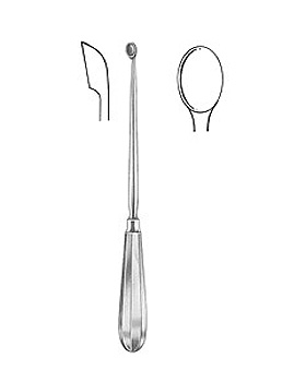 SIMON, Uteruslffel, 25 cm, scharf, starr, Figur 5, Allgaier Instrumente, medishop.de