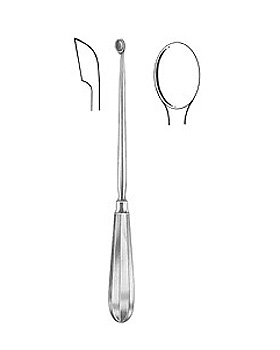 SIMON, Uteruslöffel, 25 cm, scharf, starr, Figur 6, Allgaier Instrumente, medishop.de