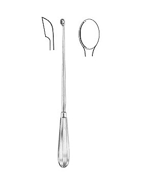 SCHROEDER, Uterusl�ffel, 30cm, scharf, starr, Figur 6, Allgaier Instrumente, medishop.de