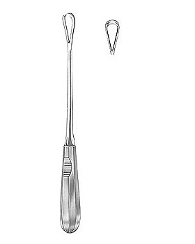 Uterusk�rette, 26cm, scharf, starr, Figur 2, Allgaier Instrumente, medishop.de