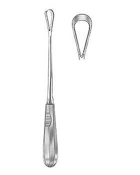 Uterusk�rette, 26cm, scharf, starr, Figur 7, Allgaier Instrumente, medishop.de