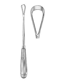 Uteruskürette, 26cm, scharf, starr, Figur 12, Allgaier Instrumente, medishop.de
