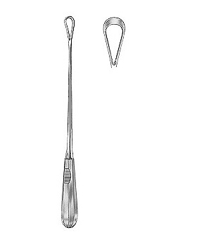 Uterusk�rette, 31cm, scharf, starr, Figur 7, Allgaier Instrumente, medishop.de