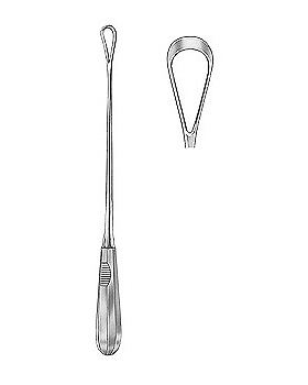 Uterusk�rette, 31cm, scharf, starr, Figur 11, Allgaier Instrumente, medishop.de
