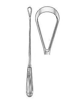 Uterusk�rette, 31cm, scharf, starr, Figur 16, Allgaier Instrumente, medishop.de