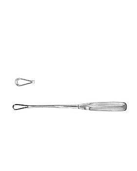 Uteruskrette, 26cm, stumpf, starr, Figur 3, Allgaier Instrumente, medishop.de