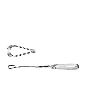 Uteruskrette, 26cm, stumpf, starr, Figur 11, Allgaier Instrumente, medishop.de