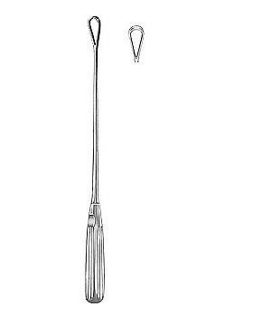 Uterusk�rette, 31cm, stumpf, starr, Figur 2, Allgaier Instrumente, medishop.de