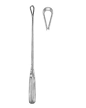 Uteruskrette, 31cm, stumpf, starr, Figur 7, Allgaier Instrumente, medishop.de