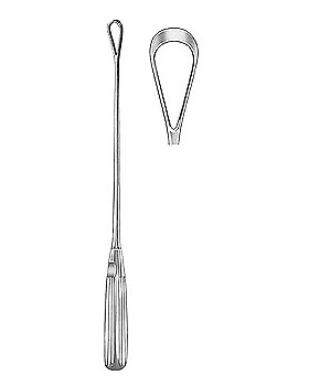 Uteruskrette, 31cm, stumpf, starr, Figur 11, Allgaier Instrumente, medishop.de