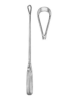 Uterusk�rette, 31cm, stumpf, starr, Figur 12, Allgaier Instrumente, medishop.de