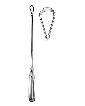 Uteruskrette, 31cm, stumpf, starr, Figur 13, Allgaier Instrumente, medishop.de
