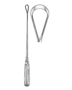 Uteruskrette, 31cm, stumpf, starr, Figur 15, Allgaier Instrumente, medishop.de