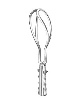 SIMPSON-BRAUN, Geburtszange, 36cm, Allgaier Instrumente, medishop.de