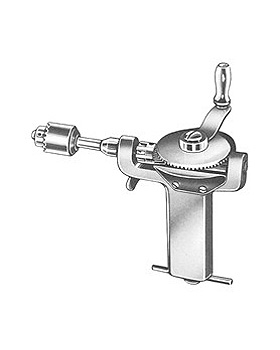 BUNNELL, Handbohrapparat, 16cm, fr Schfte bis 4mm Durchmesser, Allgaier Instrumente, medishop.de