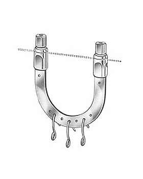 KIRSCHNER, Extensionsbgel, 9,5 x 7cm, mit 3 Zughaken, Allgaier Instrumente, medishop.de