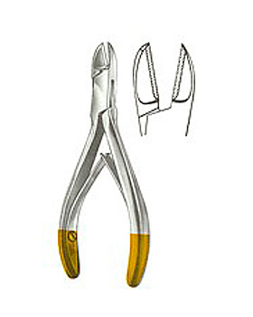 Drahtkneifzange, TC-Schneiden, 12,5cm, fr Drhte bis max. 0,3mm, Allgaier Instrumente, medishop.de