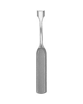 LEXER, Hohlmeissel, 22cm, 15mm breit, mit sterilisierbarem Fibergriff, Allgaier Instrumente, medishop.de