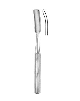 HIBBS, Hohlmeissel, 24 cm, 32mm breit, gebogen, Allgaier Instrumente, medishop.de