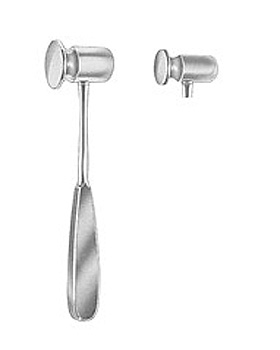 DOYEN, Hammer, 21cm, Messing, massiv, 25mm Durchmesser, 120 g, Allgaier Instrumente, medishop.de