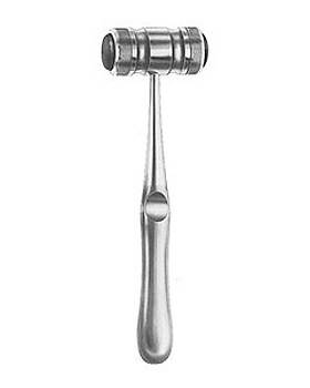 MEAD, Hammer, 17cm, massiv, D=26mm 320 g, mit auswechselb. Ferrozellb., Allgaier Instrumente, medishop.de