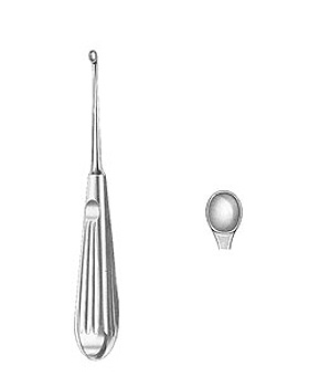 VOLKMANN, scharfer Lffel, 17cm, Figur 4, Allgaier Instrumente, medishop.de