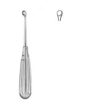 BRUNS, scharfer L�ffel, 17cm, Figur 0, Allgaier Instrumente, medishop.de