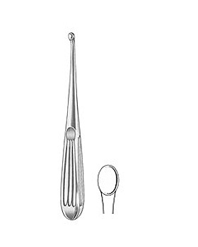 SPRATT, scharfer Löffel, 16cm, Figur 5, Allgaier Instrumente, medishop.de