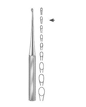 BRUNS, scharfer Lffel, 23cm, Figur 00, Massivheft, Allgaier Instrumente, medishop.de