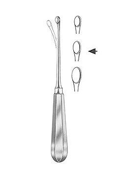 HALLE, scharfer Lffel, 21cm, biegsam, Figur 2, Allgaier Instrumente, medishop.de