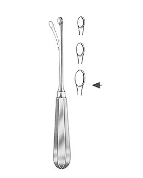 HALLE, scharfer Lffel, 21cm, biegsam, Figur 3, Allgaier Instrumente, medishop.de