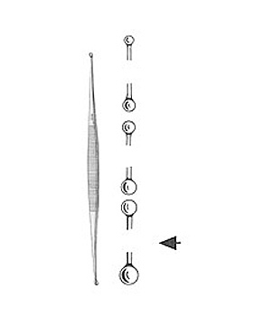 MARTINI, scharfer Lffel,  doppelt, 13,5cm, Figur 1/2, Allgaier Instrumente, medishop.de
