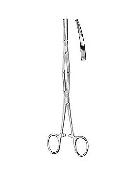 Sehnenfasszange, bersetzt, 20,5cm, gebogen, Allgaier Instrumente, medishop.de