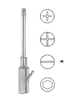 Schraubenzieher, fr Einfachschlitzschrauben, mit Schraubenh, Allgaier Instrumente, medishop.de