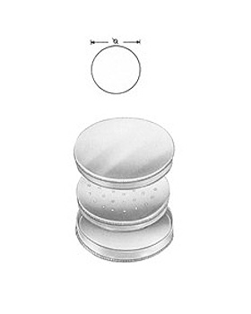 Nadelsterilisierdose, rund, gelocht, 65mm Durchmesser, 15mm hoch, Allgaier Instrumente, medishop.de