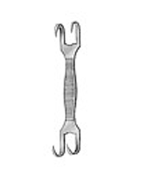 Muskelhaken, 7cm, 2- zahnig, Allgaier Instrumente, medishop.de