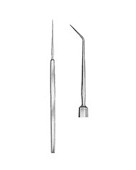 Prpariernadel, fein, abgewinkelt mit Metallheft, Allgaier Instrumente, medishop.de