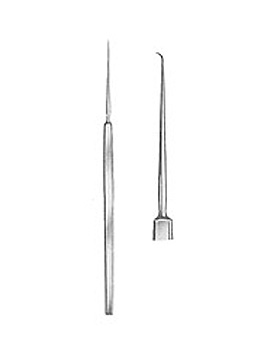 Prpariernadel, fein, hakenfrmig mit Metallheft, Allgaier Instrumente, medishop.de