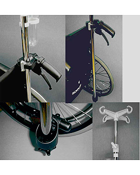Infusionsstativ fr Ernhrungspumpe zum Rollstuhl passend, Rohr 24mm Durchmesser, Dr. Paul Koch, medishop.de